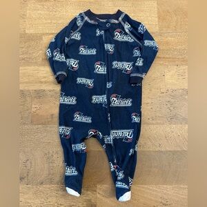 New England Patriots Baby Sleeper Size 0-3m